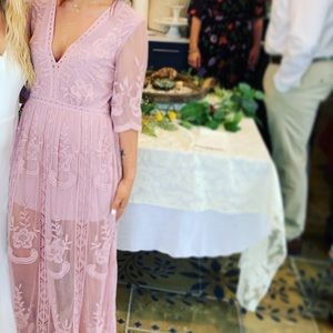 Bohemian Maxi Lace Dress